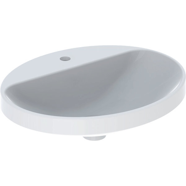 Variform Lavabo Encastré Ovale, 550x450mm, Avec Trou Pour - Geberit