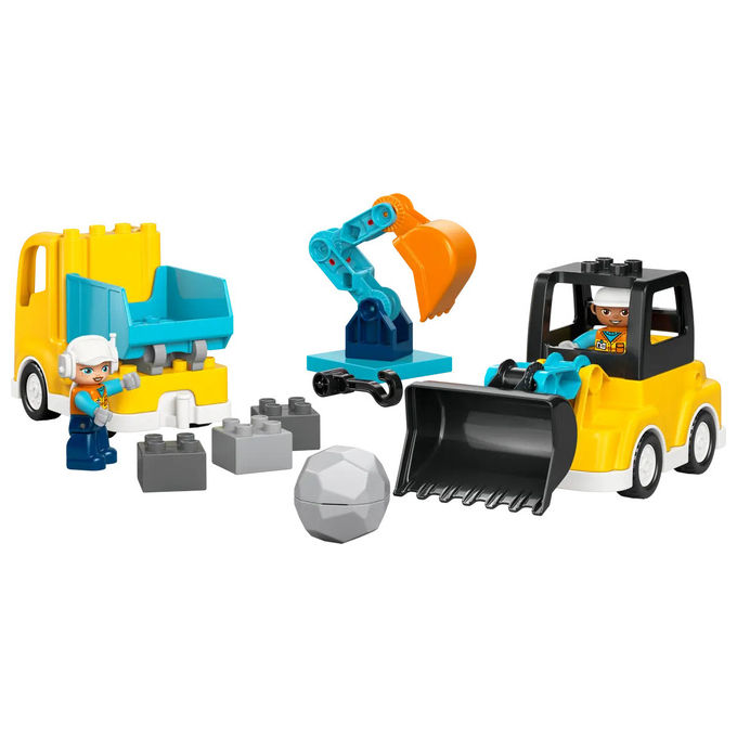 Veicoli da cantiere 3 in 1 ( 22 pz ) DUPLO TOWN 24m+ 10475