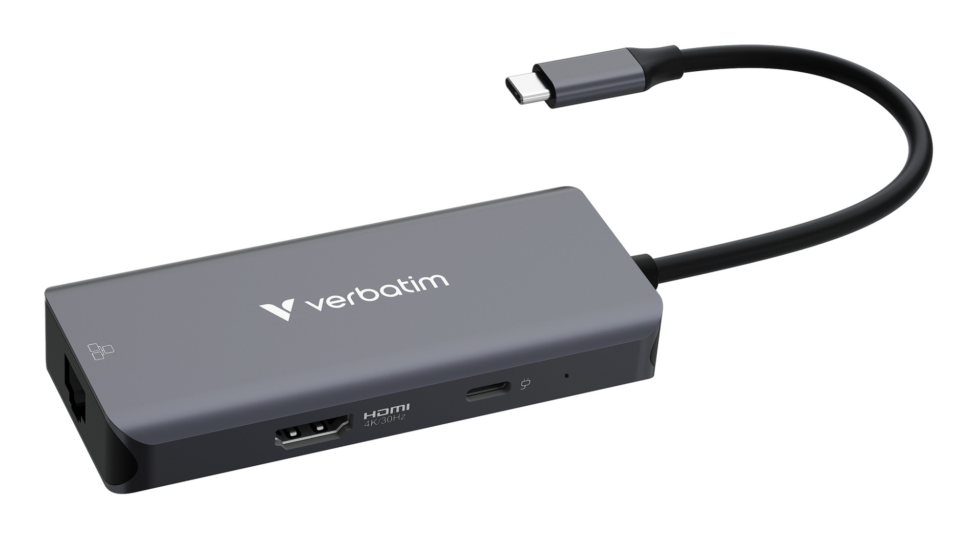 Verbatim 32157 hub di interfaccia USB 3.2 Gen 1 (3.1 Gen 1) Type-C 5000 Mbit/s Grigio