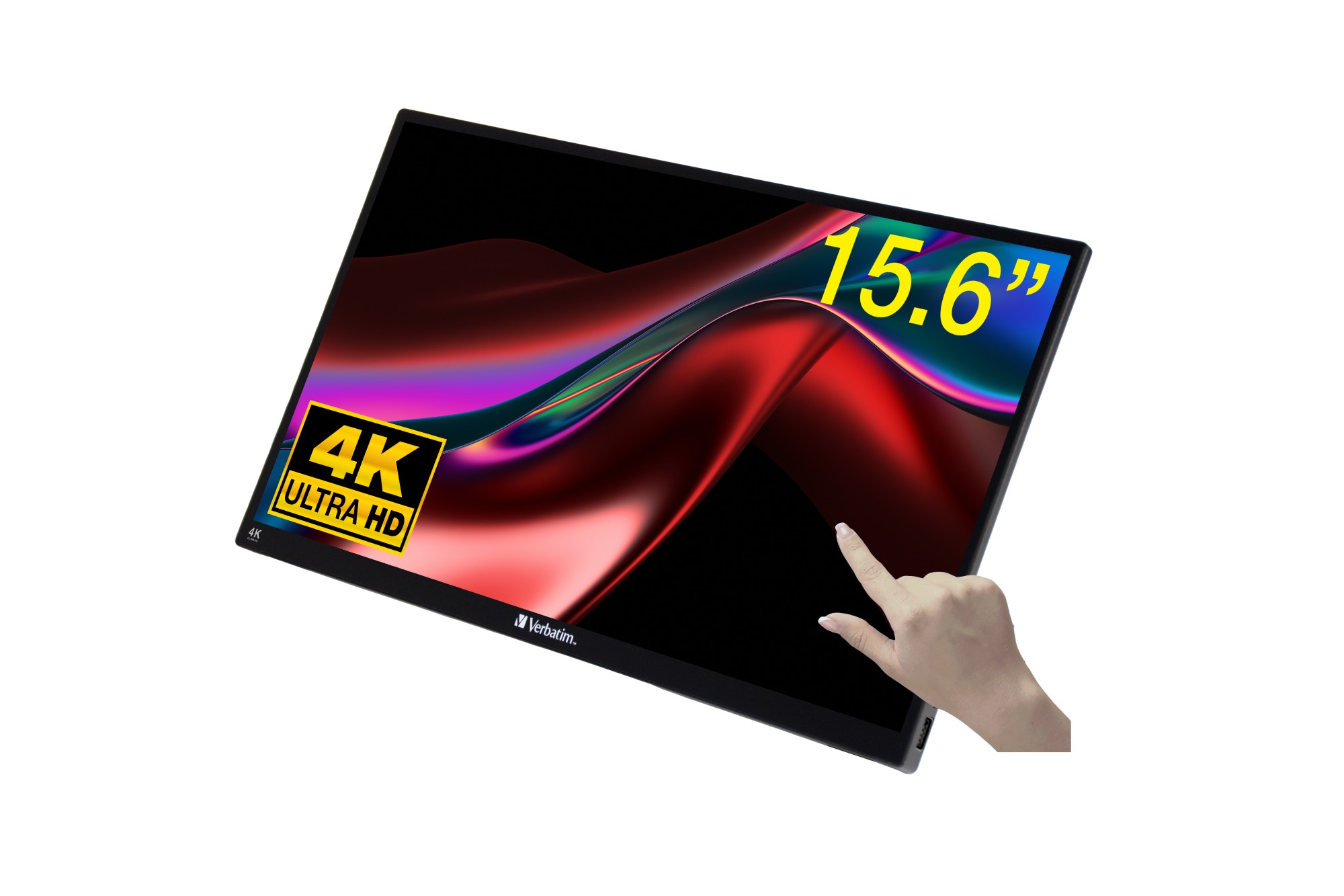 Verbatim 32238 Monitor PC 396 cm (15.6) 3840 x 2160 Pixel 4K Ultra HD LCD Touch screen Nero