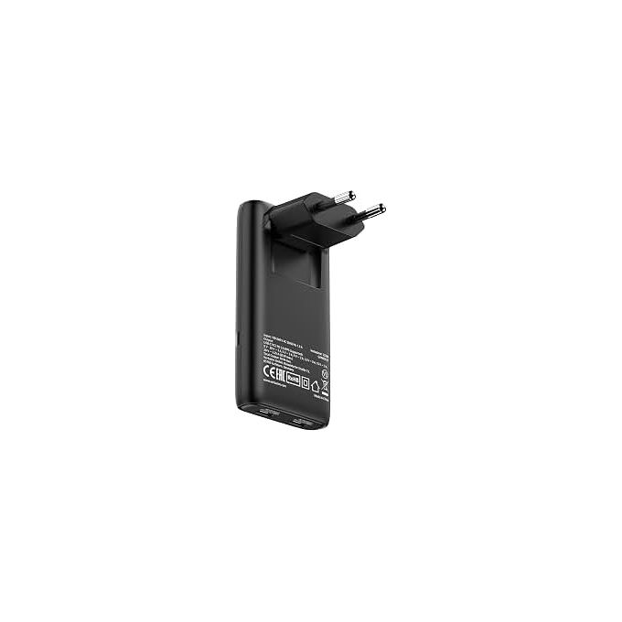 Verbatim 32354 Fold 'n' Go Caricatore 2 Porte USB-C 65W GaN Power Delivery 3.0 Pieghevole colore Nero