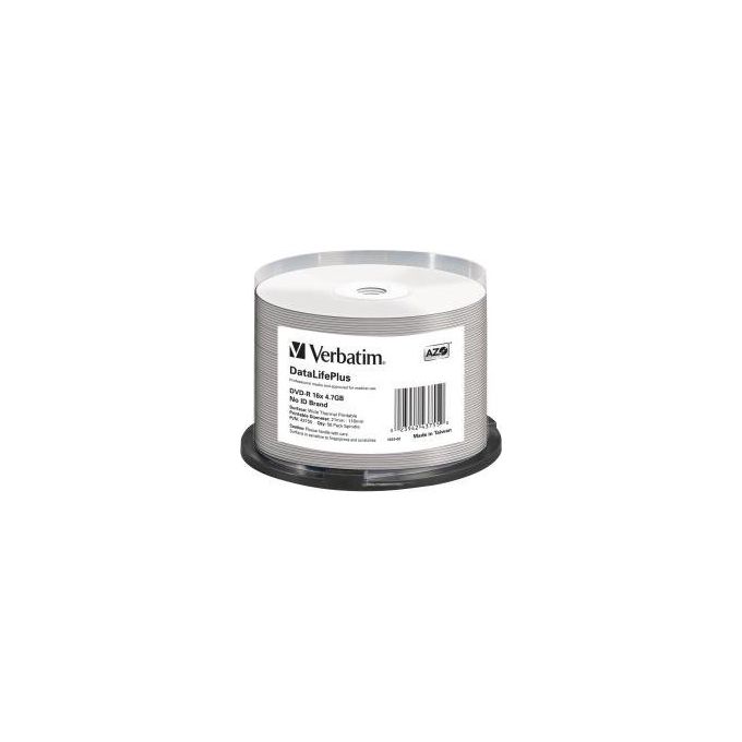 Verbatim 43755 DataLifePlus DVD-R 4.7 GB 16x 50 pz fuso