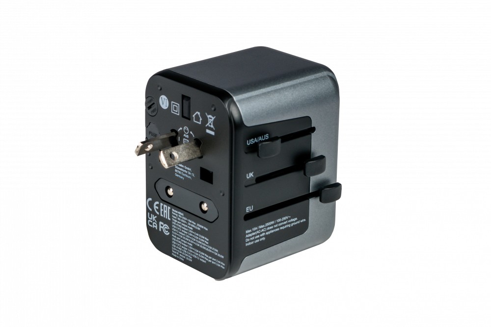 Verbatim Adattatore Universale Da Viaggio Travel Adapter Uta-03 Pd30W Qc 2Xusb 2Xtype-C
