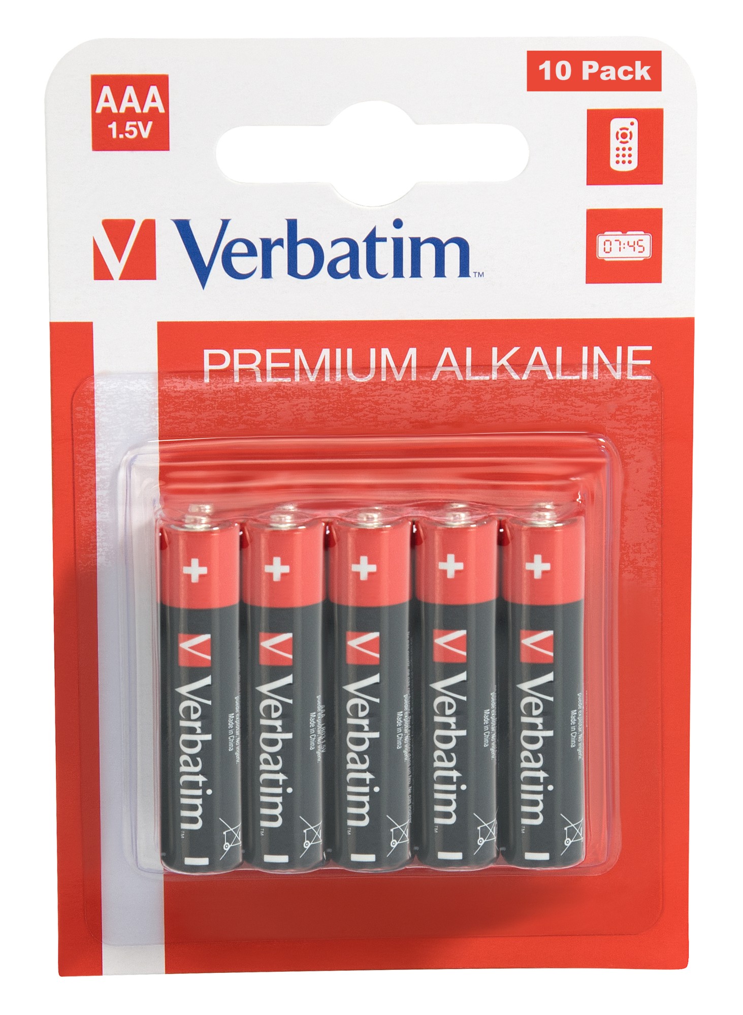 Verbatim Alkaline Battery Aaa 10-Pack (Hangcard)