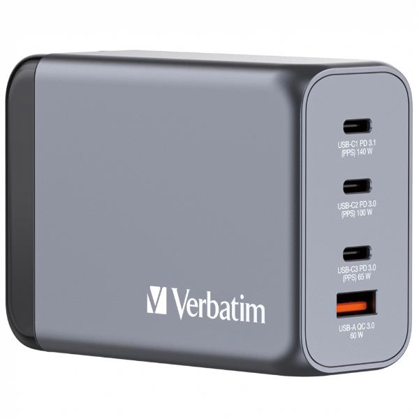 Verbatim Gan Charger 4 Port 240W 32205