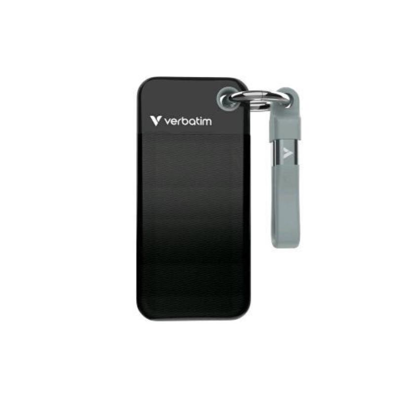 Verbatim pocket ssd 2 tb usb-c 3.2 gen 2 esterno portatile black/grey