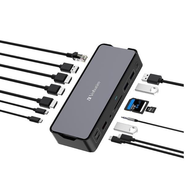 Verbatim USB C MULTIP.15 IN 1 HDMI 8K PD 80W