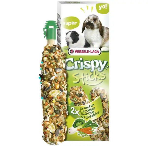 Versele Laga Crispy Sticks Legumi per conigli e cavie - Mangime per conigli - 1° ORDINE? scegli tra BZR5 - BZR20 + 200 pt fedeltà