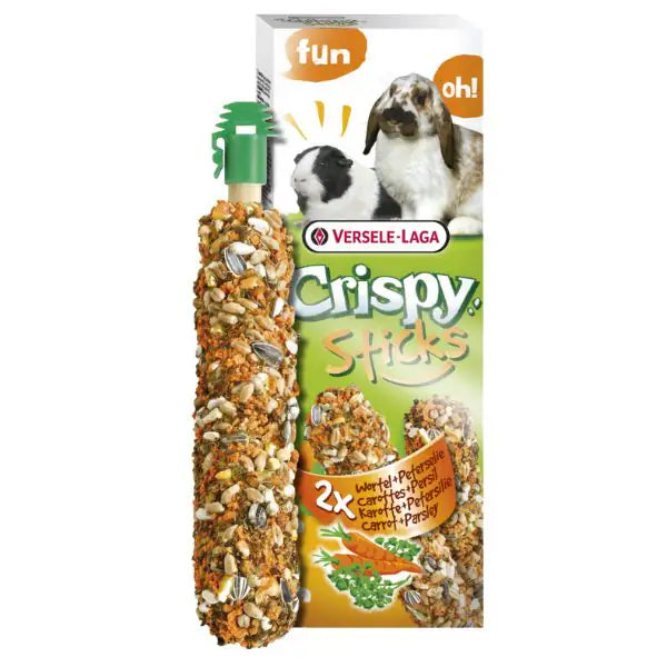Versele Laga Crispy Sticks Per conigli e cavie - carote - Mangime per conigli - 1° ORDINE? scegli tra BZR5 - BZR20 + 200 pt fedeltà