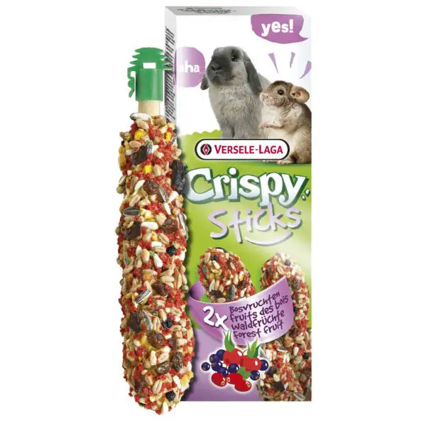 Versele Laga Crispy Sticks Per conigli e cincillà - frutti di bosco - Mangime per conigli - 1° ORDINE? scegli tra BZR5 - BZR20 + 200 pt fedeltà