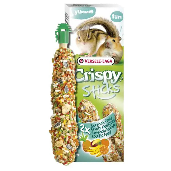 Versele Laga Crispy Sticks Per criceti e scoiattoli - frutta esotica - Mangime per conigli - 1° ORDINE? scegli tra BZR5 - BZR20 + 200 pt fedeltà