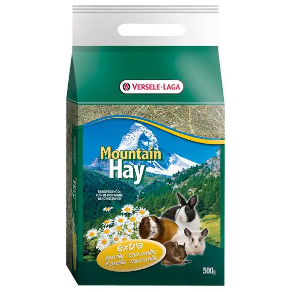 Versele Laga Fieno di montagna 500 gr Camomilla - Mangime per conigli - 1° ORDINE? scegli tra BZR5 - BZR20 + 200 pt fedeltà