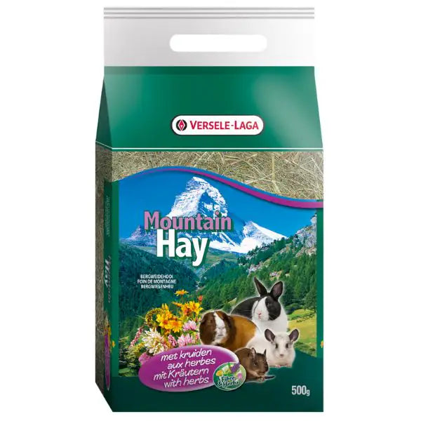 Versele Laga Fieno di montagna con erbe 500 gr - Mangime per conigli - 1° ORDINE? scegli tra BZR5 - BZR20 + 200 pt fedeltà