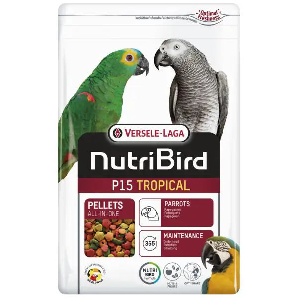 Versele Laga Nutribird P15 Tropical Mantenimento 1 kg - Mangime per uccelli - 1° ORDINE? scegli tra BZR5 - BZR20 + 200 pt fedeltà