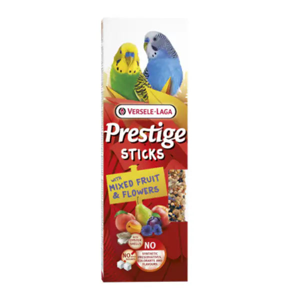 Versele Laga Prestige Sticks Cocorite Frutta mista e fiori - Mangime per uccelli - 1° ORDINE? scegli tra BZR5 - BZR20 + 200 pt fedeltà