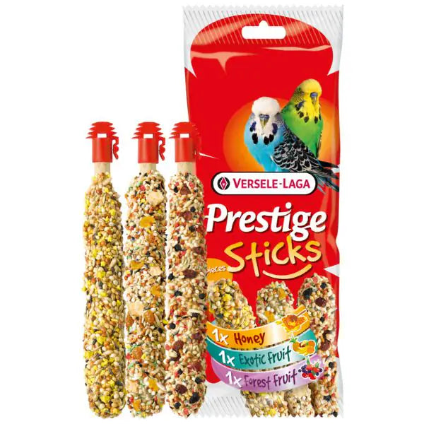 Versele Laga Prestige Sticks Cocorite Multipack 3 pezzi - Mangime per uccelli - 1° ORDINE? scegli tra BZR5 - BZR20 + 200 pt fedeltà