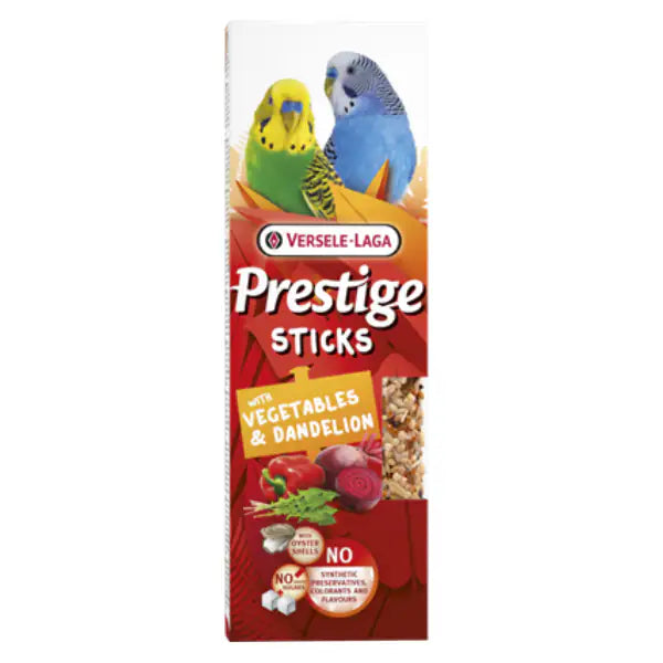 Versele Laga Prestige Sticks Cocorite Verdure e dente di leone - Mangime per uccelli - 1° ORDINE? scegli tra BZR5 - BZR20 + 200 pt fedeltà