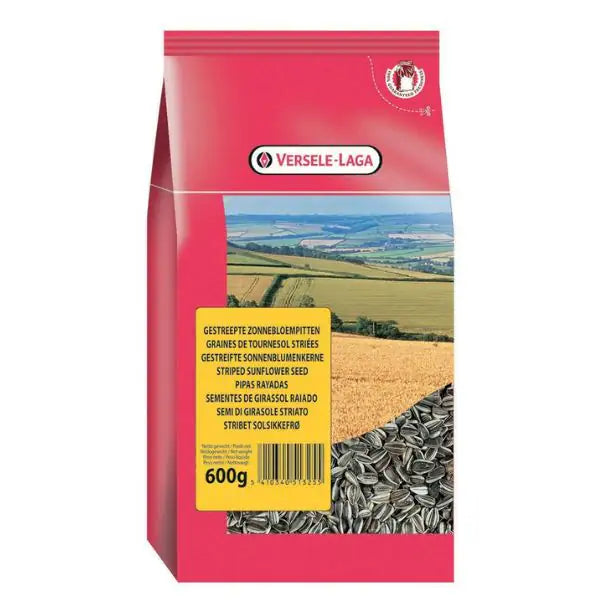 Versele Laga Semi di Girasole striato 600 gr - Mangime per uccelli - 1° ORDINE? scegli tra BZR5 - BZR20 + 200 pt fedeltà
