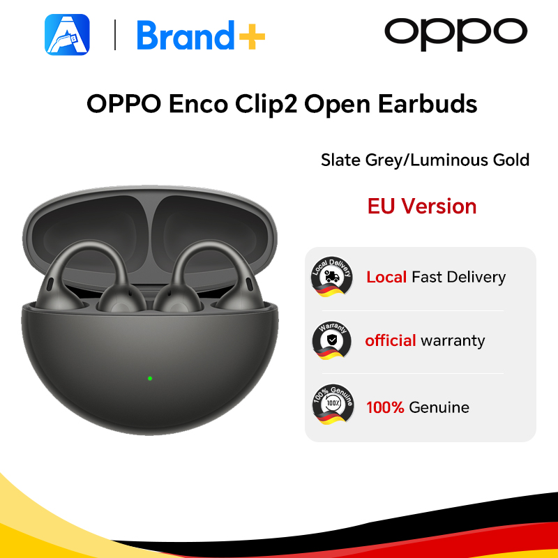 Versione UE: auricolari true wireless OPPO Enco Clip2 con cancellazione del rumore ANC fino a 55 dB, doppio driver con doppio DAC, Bluetooth 5.4, OnePlus