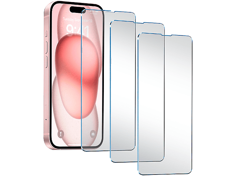 VETRO TEMPERATO PHONIX pellicola iPhone 15 confezione 3pz