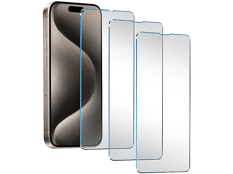 VETRO TEMPERATO PHONIX pellicola iPhone 15 Pro confezione 3pz
