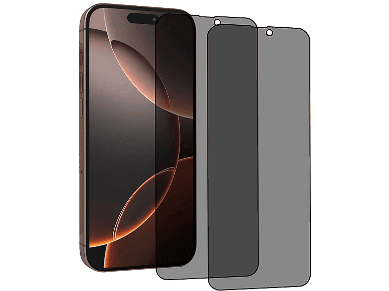 VETRO TEMPERATO PHONIX pellicola privacy iPhone 16 Pro Max confezione 2pz