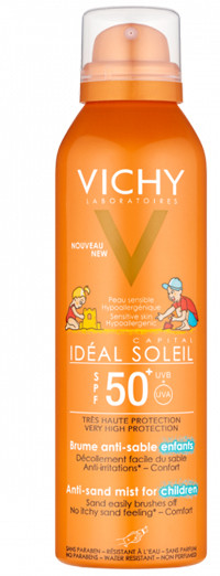 Vichy Capital Soleil Bambini Spray Anti Sabbia SPF50+ 200ml Protezione Solare Alta