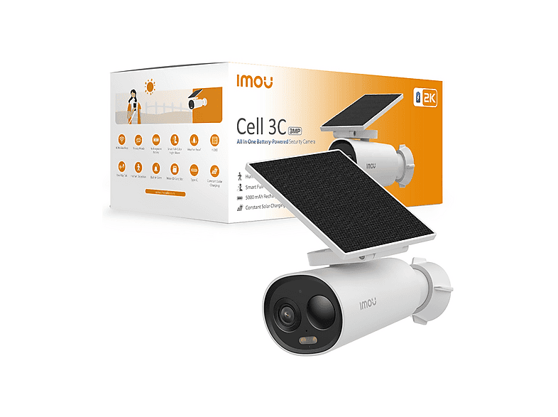 VIDEOCAMERA SORVEGLIANZA IMOU CELL 3C AIO - videocamera sorveglianza esterno batteria pannello solare