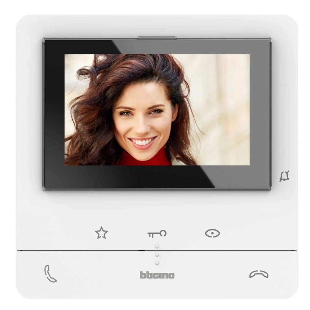Videocitofono tecnologia 2 fili vivavoce classe 100v16e bticino bianco 344672 Videocitofono tecnologia 2 fili vivavoce classe 100v16e bticino bianco 344672