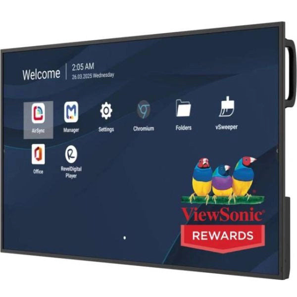 Viewsonic cde4331-1c visualizzatore di messaggi pannello piatto per segnaletica digitale 109,2 cm (43") lcd wi-fi 500 cd/m² 4k ultra hd nero processore integrato android 14 24/7