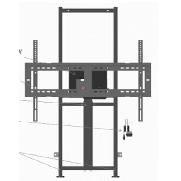 Viewsonic vb-stnd-104 supporto per display espositivi 2,18 m (86") nero