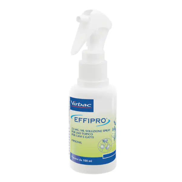 Virbac Effipro antiparassitario Spray per cani e gatti 100 ml - Antiparassitario per cani - 1° ORDINE? scegli tra BZR5 - BZR20 + 200 pt fedeltà
