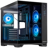 Visio GM-30B-TG-OP schwarz Tempered Glass x 2 Cubo Nero, Chassis Tower