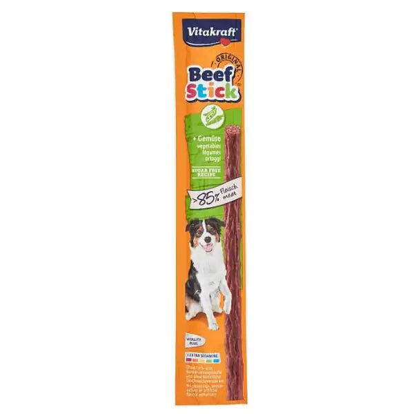 Vitakraft Beef Stick Snack per cani 12 gr Ortaggi - confezione da 25 pezzi - 1° ORDINE? scegli tra BZR5 - BZR20 + 200 pt fedeltà