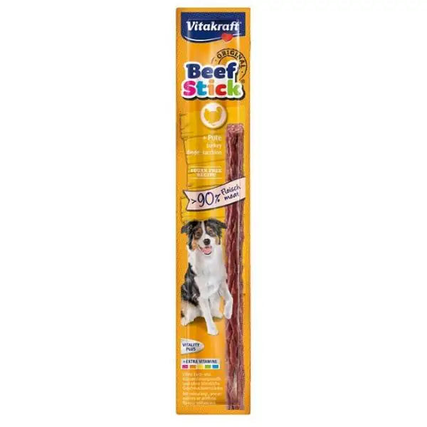 Vitakraft Beef Stick Snack per cani 12 gr Tacchino - confezione da 25 pezzi - 1° ORDINE? scegli tra BZR5 - BZR20 + 200 pt fedeltà
