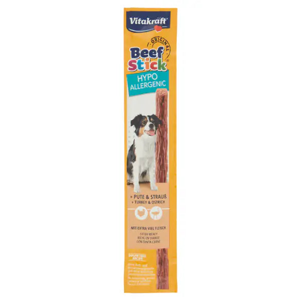 Vitakraft Beef Stick Special Hypoallergenic Snack per cani 12 gr Tacchino e struzzo - 1° ORDINE? scegli tra BZR5 - BZR20 + 200 pt fedeltà