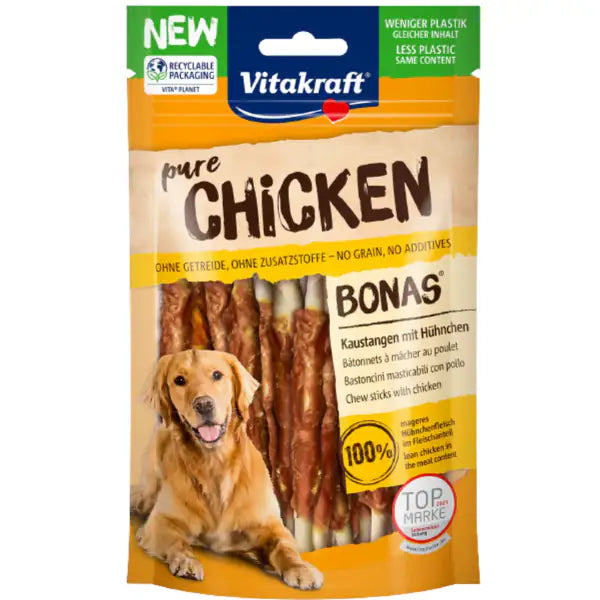 Vitakraft Bonas Snack di Pura Carne 80 gr Bastoncini di Pollo - 1° ORDINE? scegli tra BZR5 - BZR20 + 200 pt fedeltà