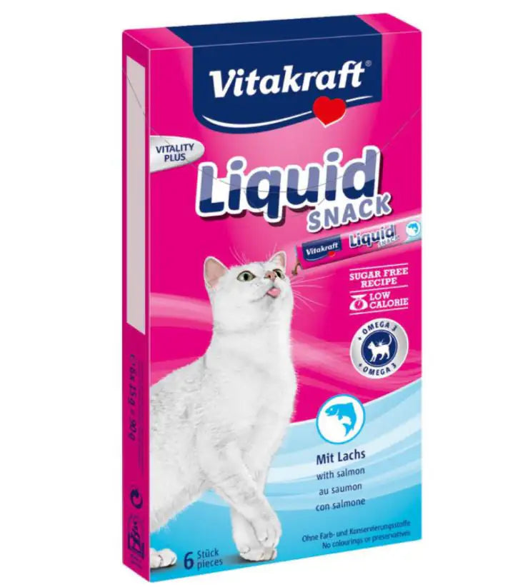 Vitakraft Cat Liquid Snack cremosi per gatti 90 gr Pesce - 1° ORDINE? scegli tra BZR5 - BZR20 + 200 pt fedeltà