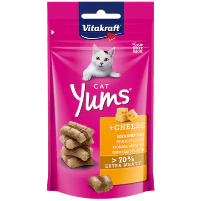 Vitakraft Cat Yums 40 gr Formaggio - 1° ORDINE? scegli tra BZR5 - BZR20 + 200 pt fedeltà