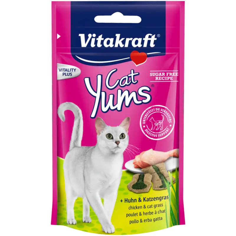 Vitakraft Cat Yums 40 gr Pollo e erba gatta - 1° ORDINE? scegli tra BZR5 - BZR20 + 200 pt fedeltà