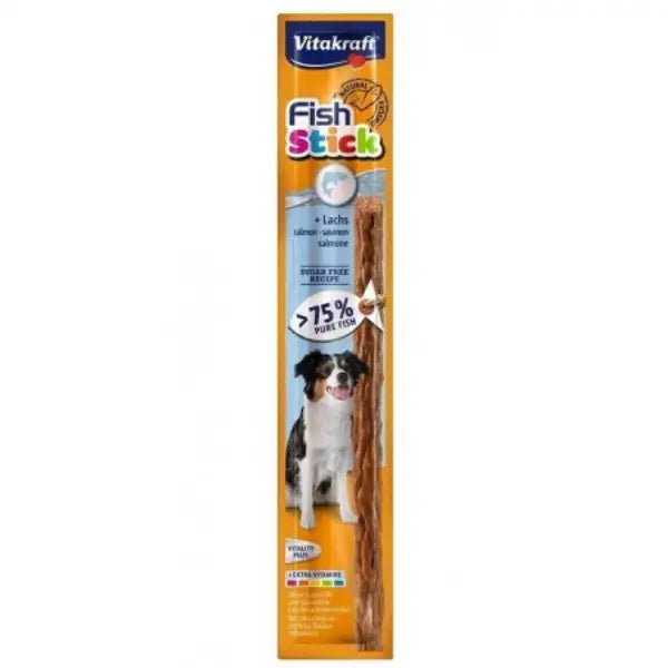 Vitakraft Dog Fish Stick 15 gr Salmone - confezione da 25 pezzi - 1° ORDINE? scegli tra BZR5 - BZR20 + 200 pt fedeltà