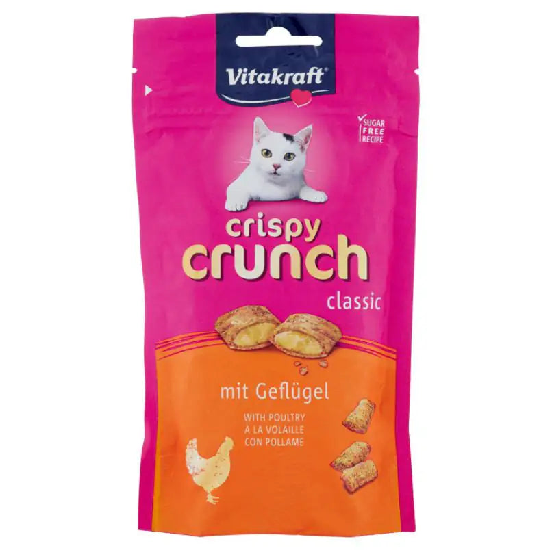 Vitakraft Gatto Crispy Crunch 60 gr Pollo - 1° ORDINE? scegli tra BZR5 - BZR20 + 200 pt fedeltà
