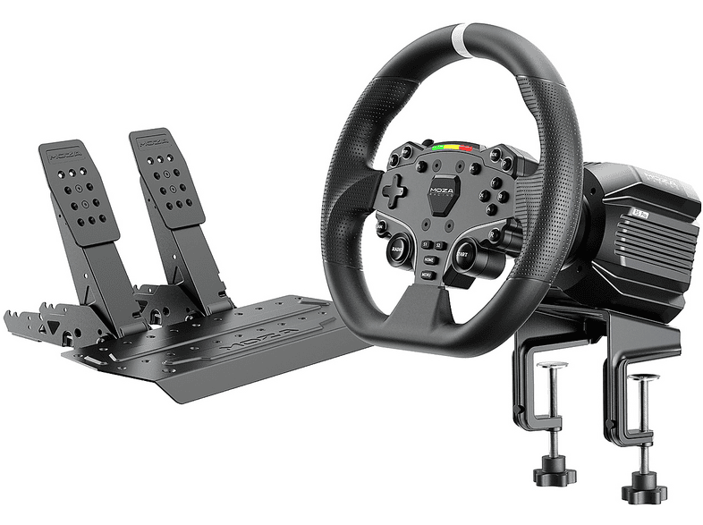 VOLANTE CON PEDALI MOZA RACING Bundle R5 Pro Racing Simulator, Compatibile con: PC