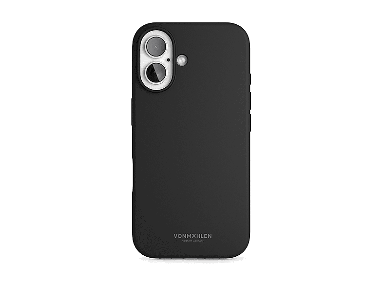 VONMAHLEN Cover in Silicone Morbido, iPhone 16 COVER per Apple 16, Nero