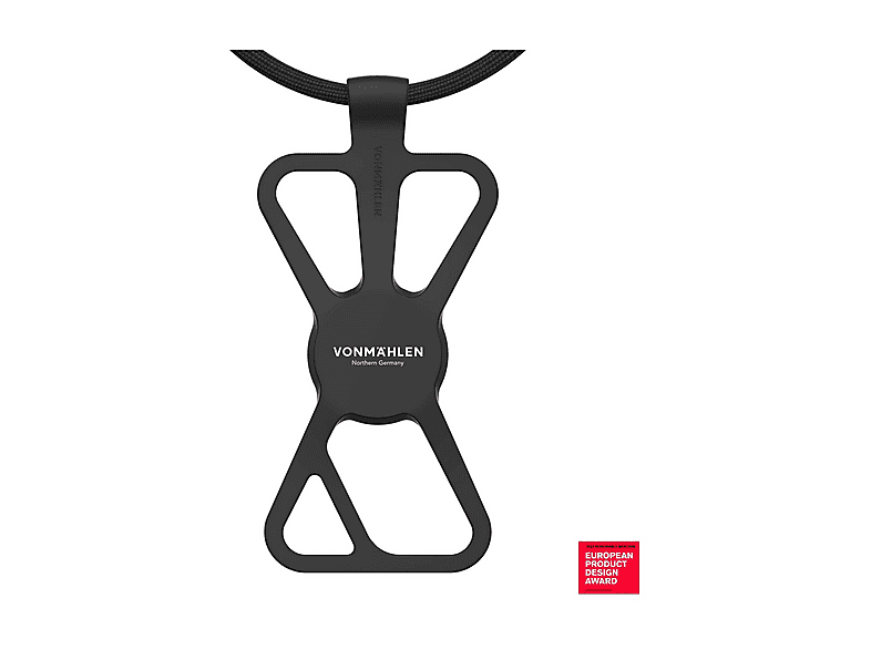 VONMAHLEN Infinity grip per trasporto smartphone TRACOLLA Universale, Nero