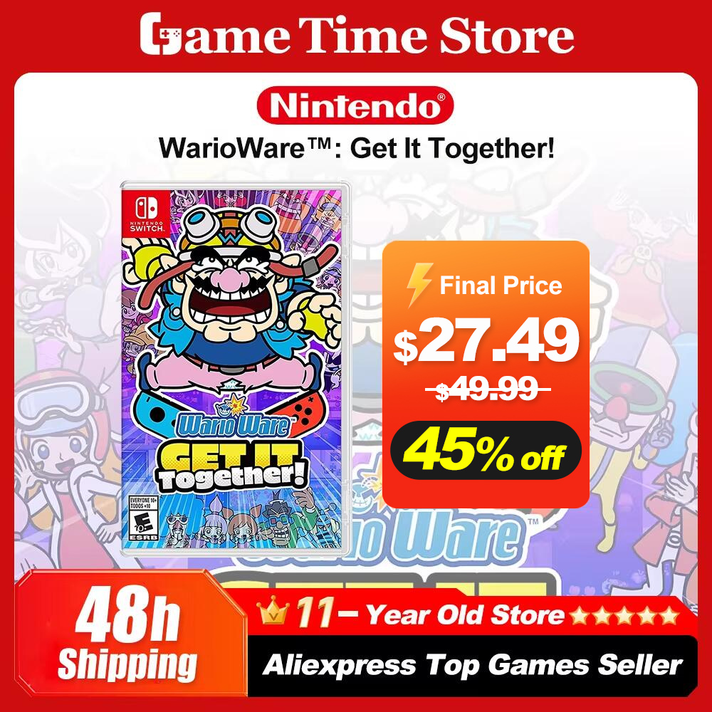 WarioWare Get It Together per Nintendo Switch, Offerte di Gioco, Scheda di Gioco Fisica Originale 100% Ufficiale per Console Switch OLED Lite