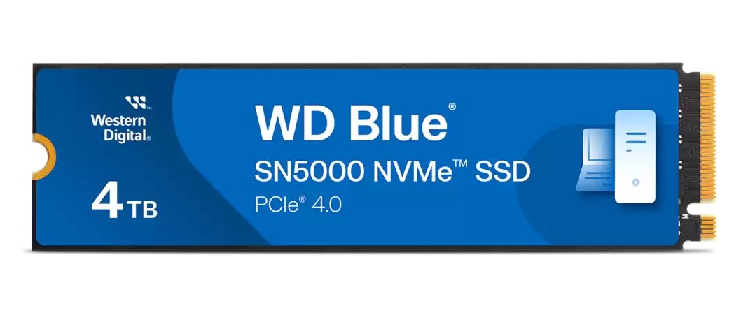 WD SSD Blue SN5000 4TB M.2 NVMe Gen 4.0