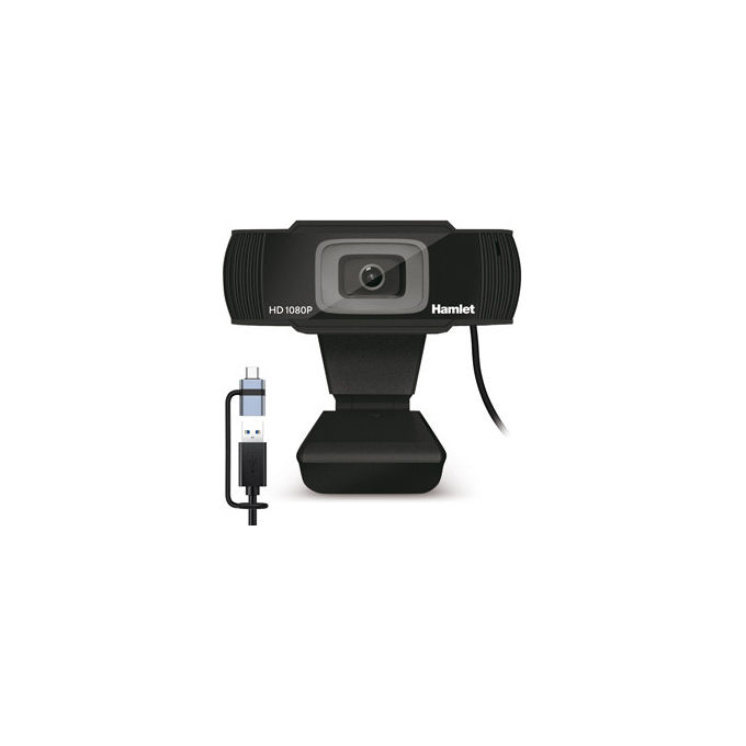 Webcam USB Type-A, USB Type-C Black HWCAM1080 CX 1080p FULL HD