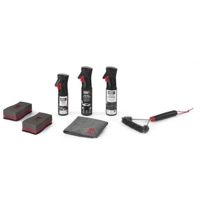 Weber 18285 Kit di Pulizia Barbecue a Carbone 6 pz colore Nero Rosso Bianco Weber 18285 Kit di Pulizia Barbecue a Carbone 6 pz colore Nero Rosso Bianco