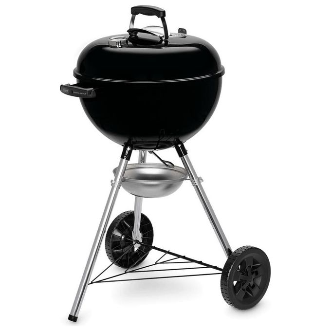 Weber E-4710 Barbecue a Carbone Original Kettle con Carrello Nero-Argento
